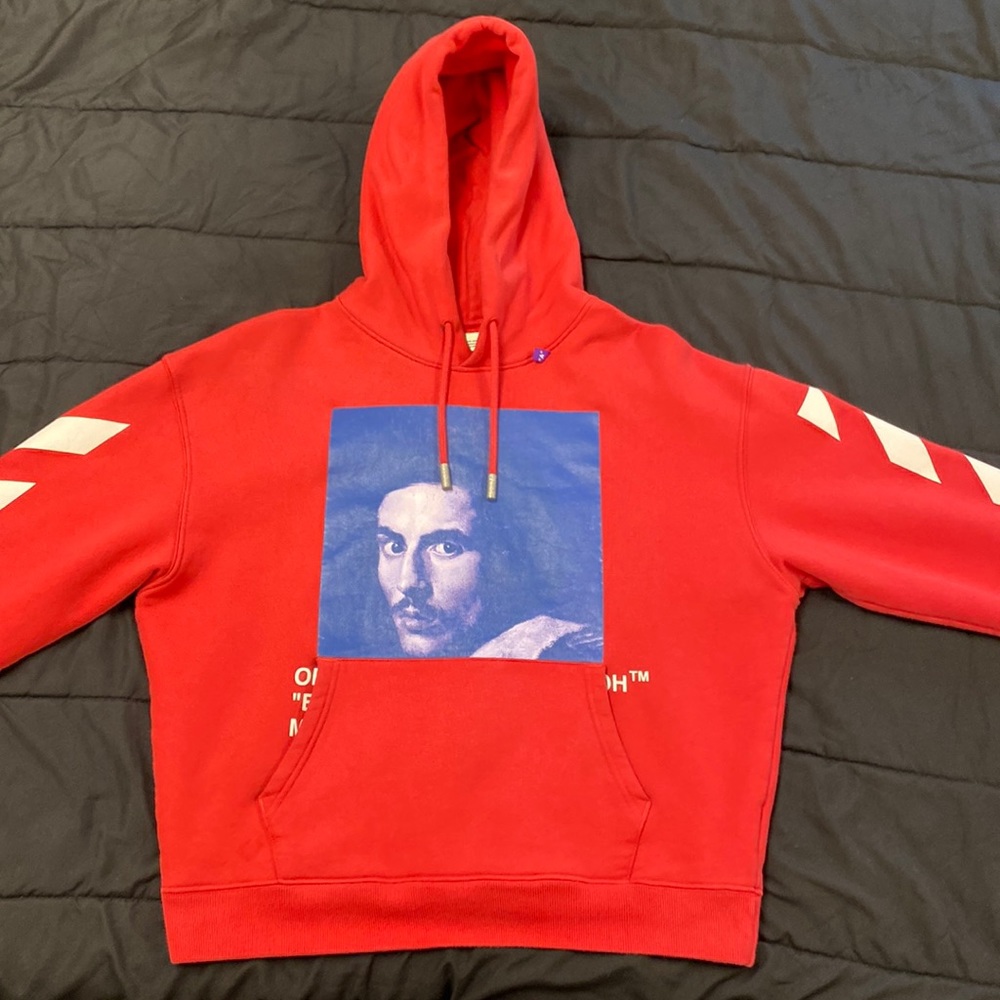 OFF-WHITE Bernini Business Casual Red Hoodie